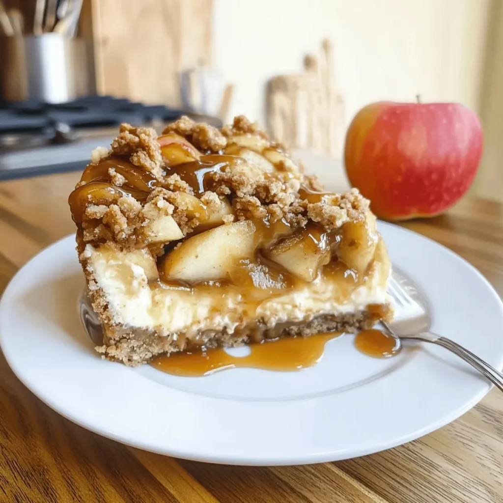 Decadent Caramel Apple Crumb Cheesecake for Cozy Nights
