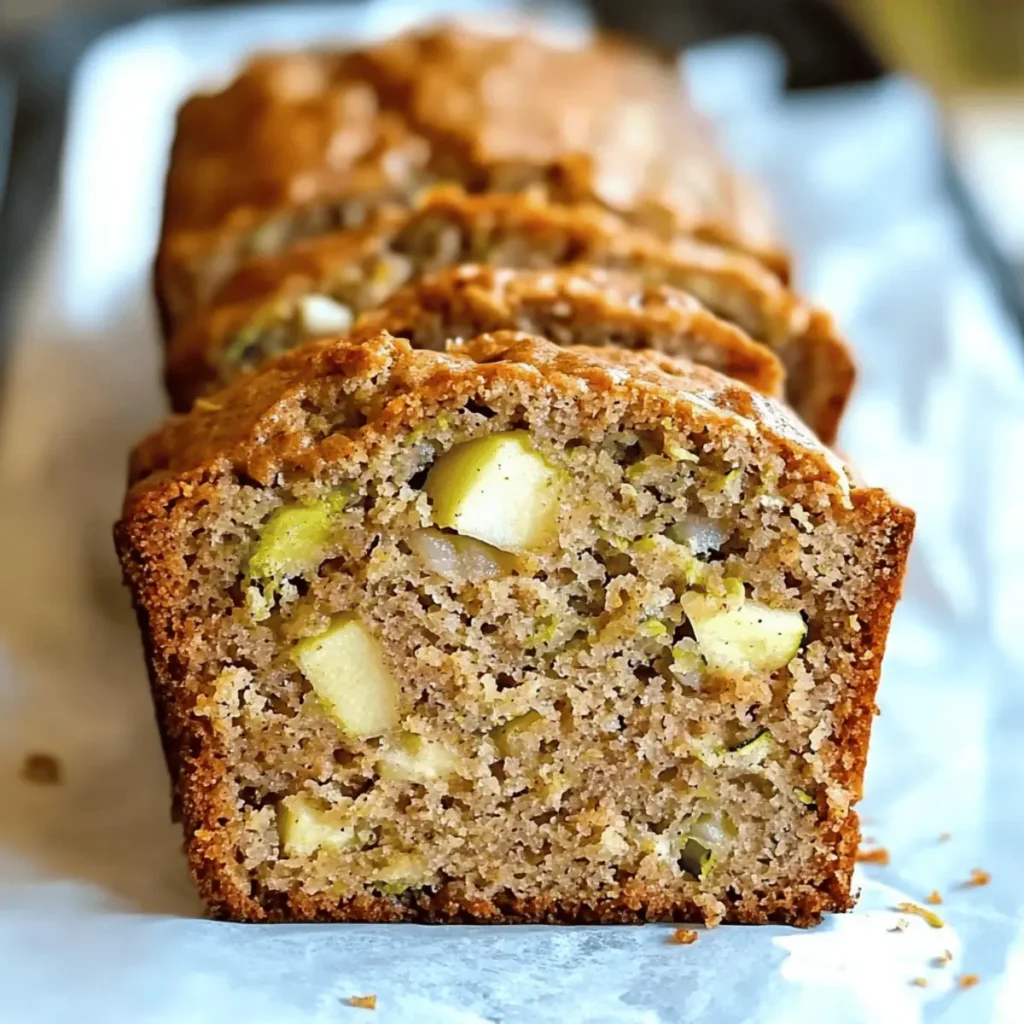 Cozy Spiced Apple Zucchini Bread