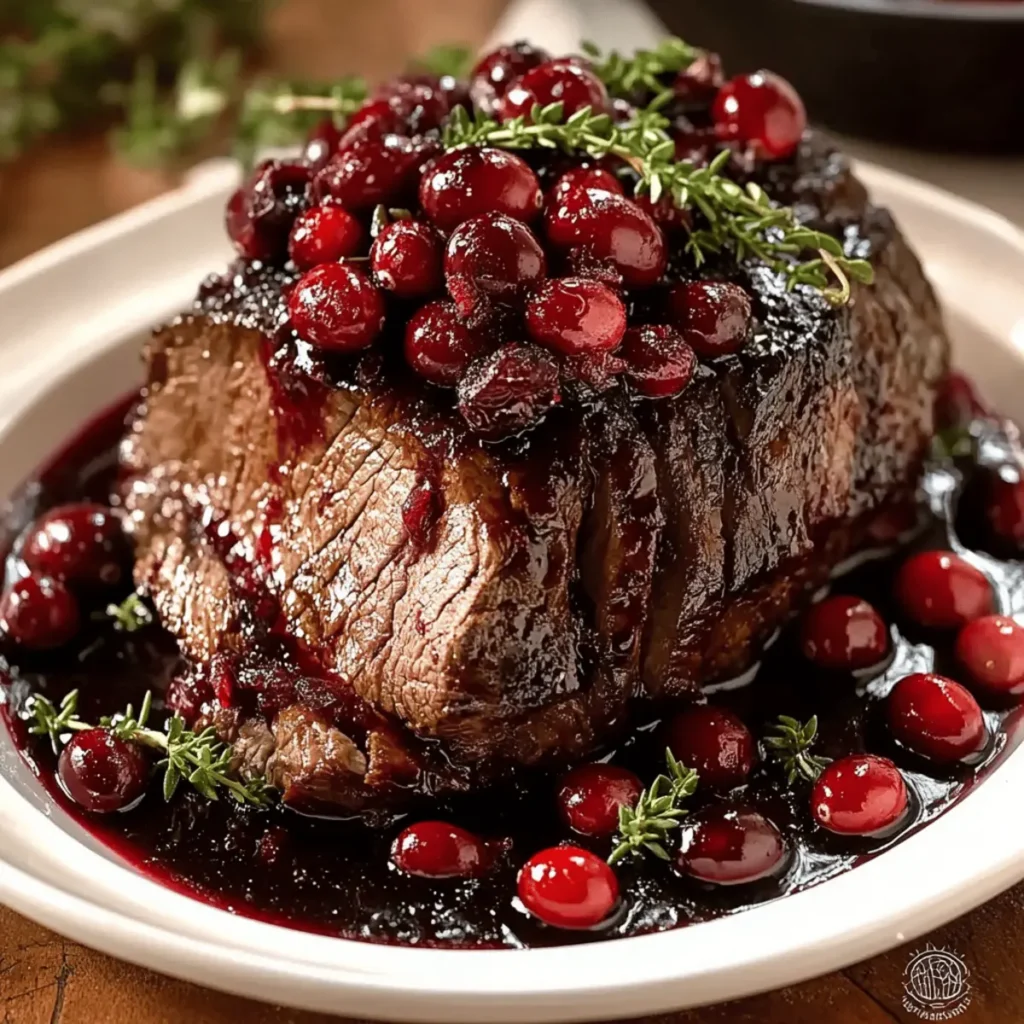 Cranberry Balsamic Roast Beef