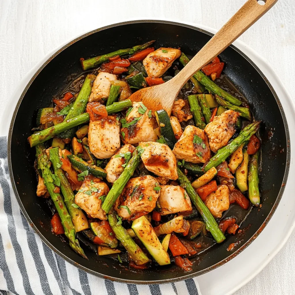 Savor the Flavor: Italian Chicken and Vegetable Skillet