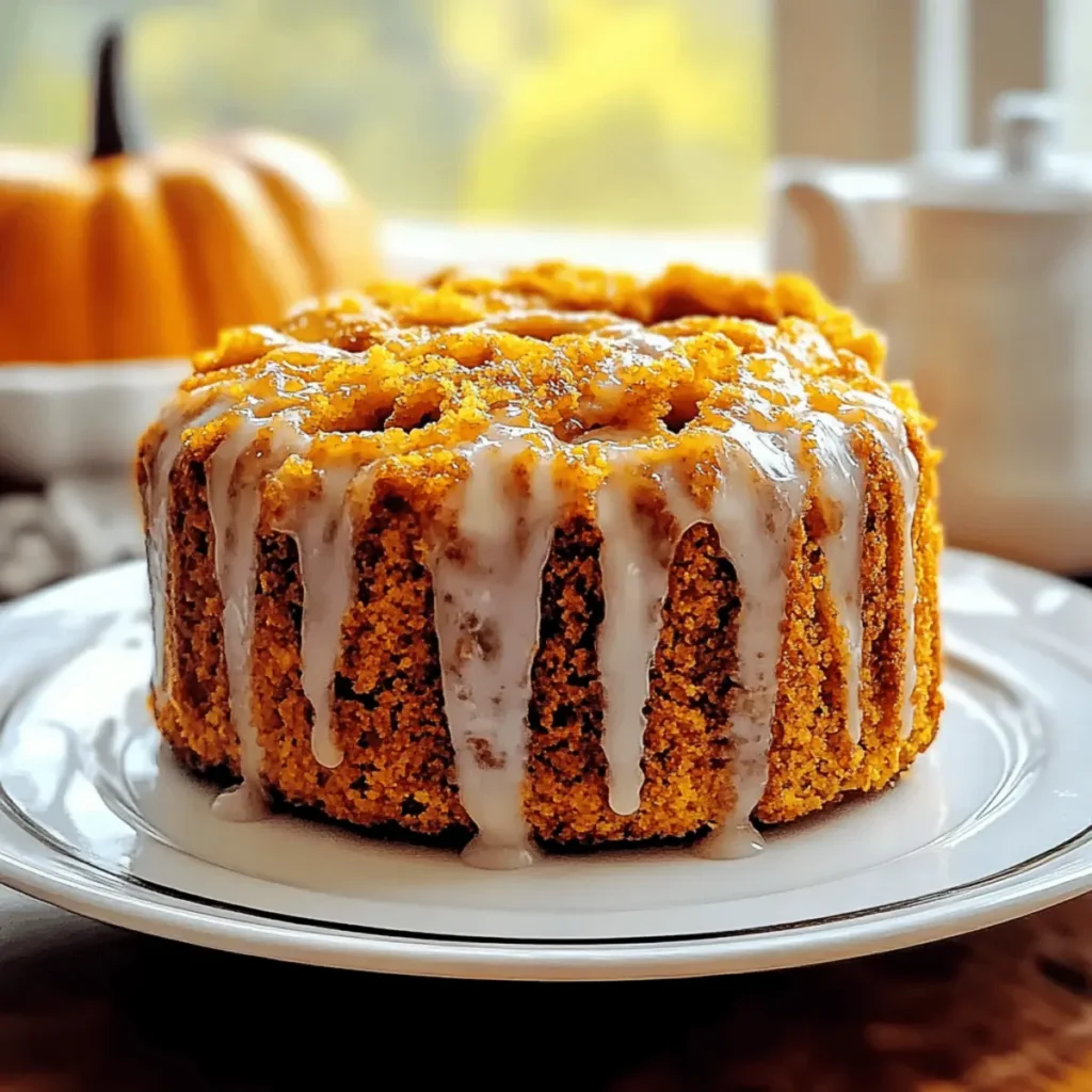 Autumn Pumpkin Honey Bun Cake