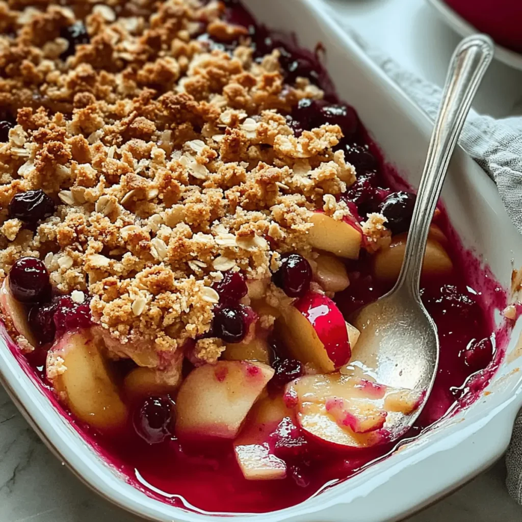 Apple Cranberry Crisp