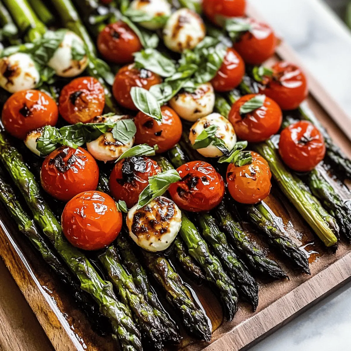 Caprese Roasted Asparagus