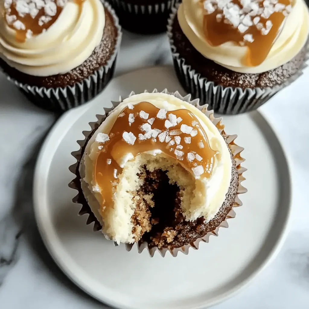 Salted Caramel Cream Cheese Cupcakes for Sweet Indulgence
