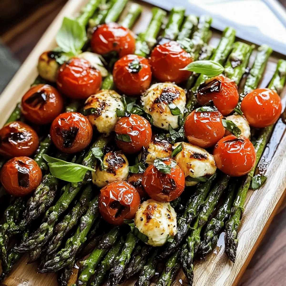 Caprese Roasted Asparagus