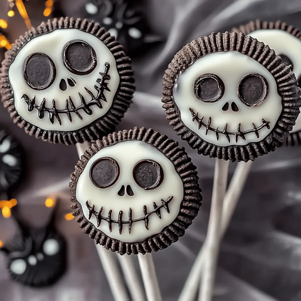 Delightful Jack Skellington Oreo Pops for Halloween Fun