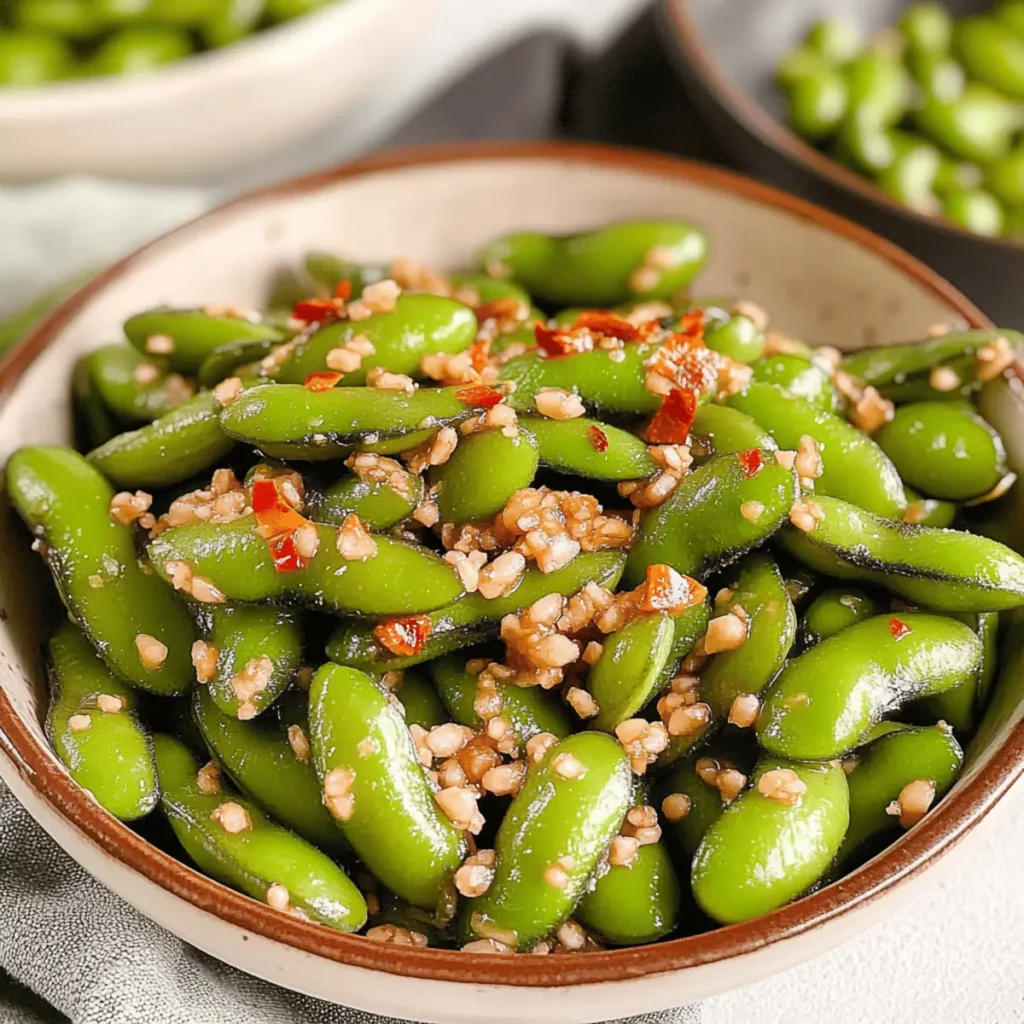 High-Protein Garlic Edamame: Your New Favorite Snack Delight