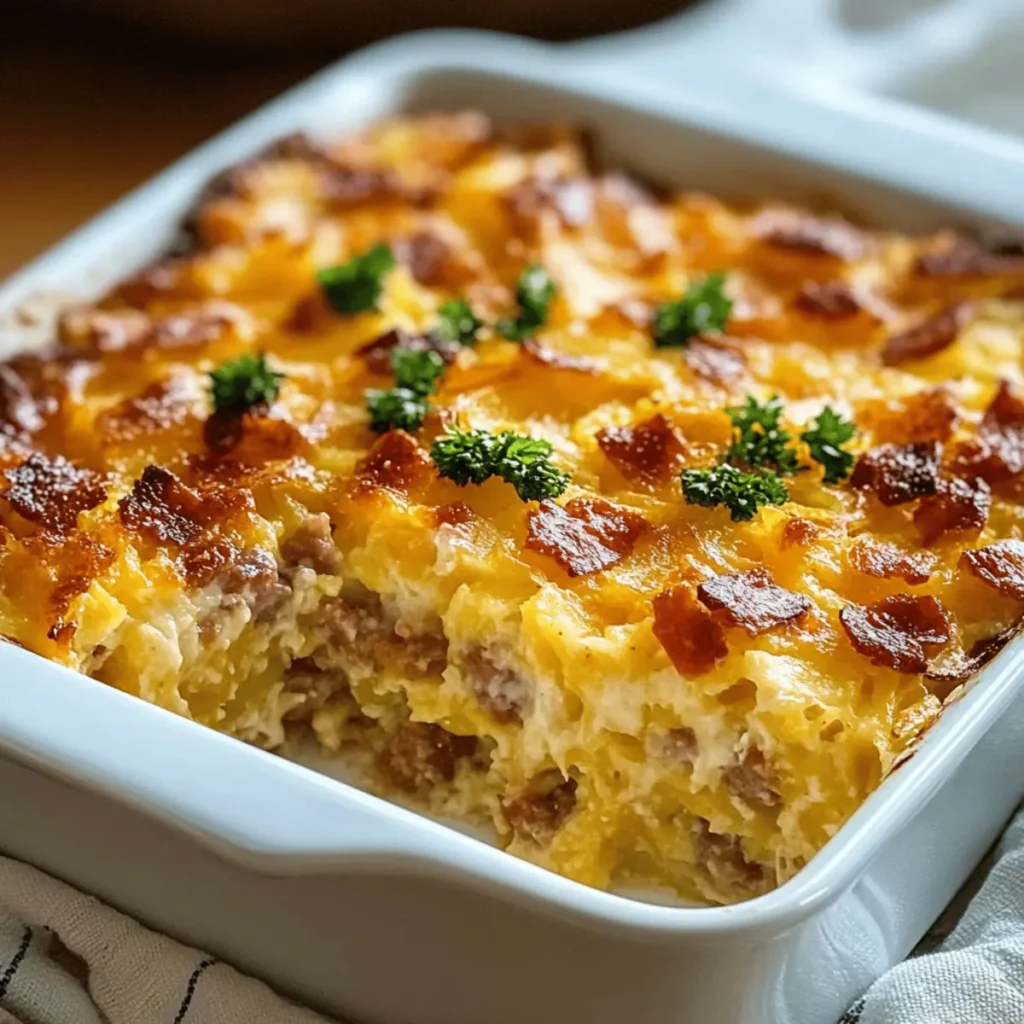 Cheesy Hashbrown Breakfast Casserole for Cozy Mornings