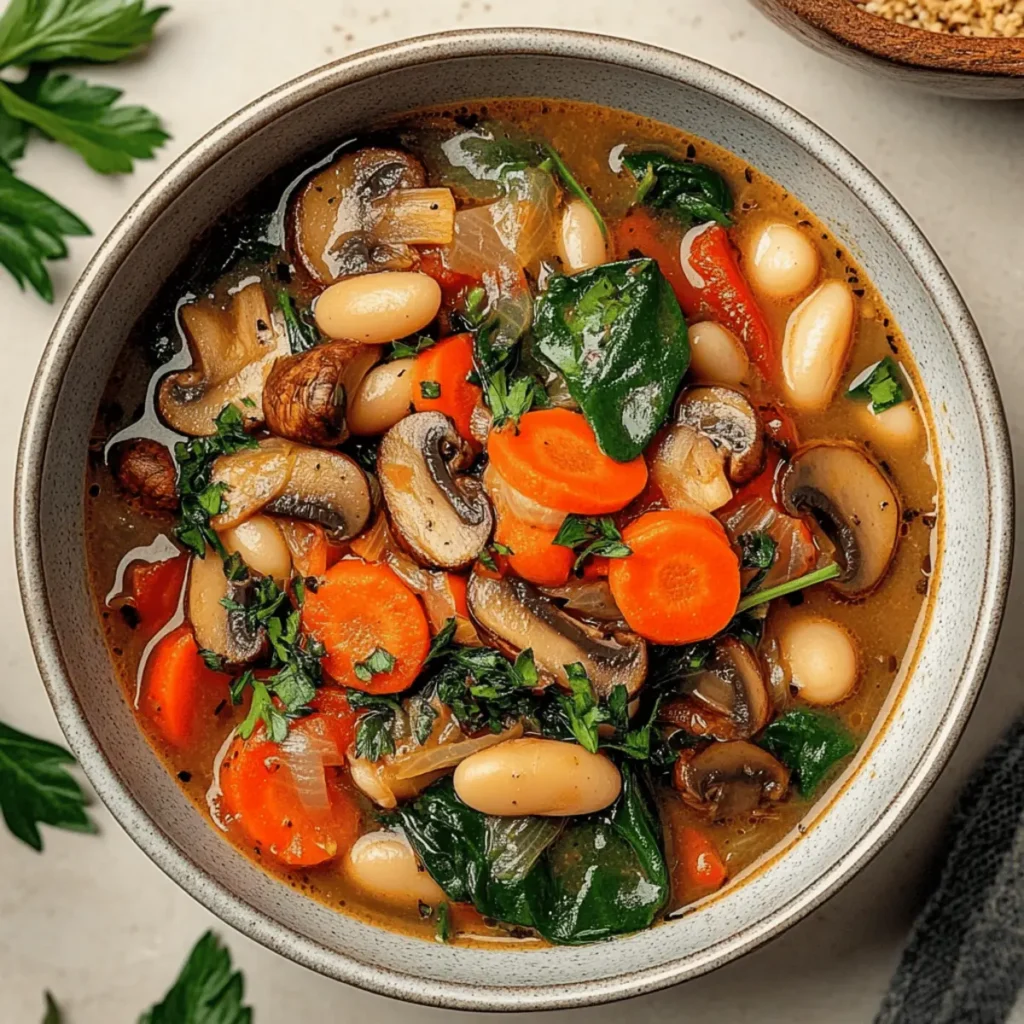 Warm Your Soul with White Bean Mushroom Stew Vegan Magic