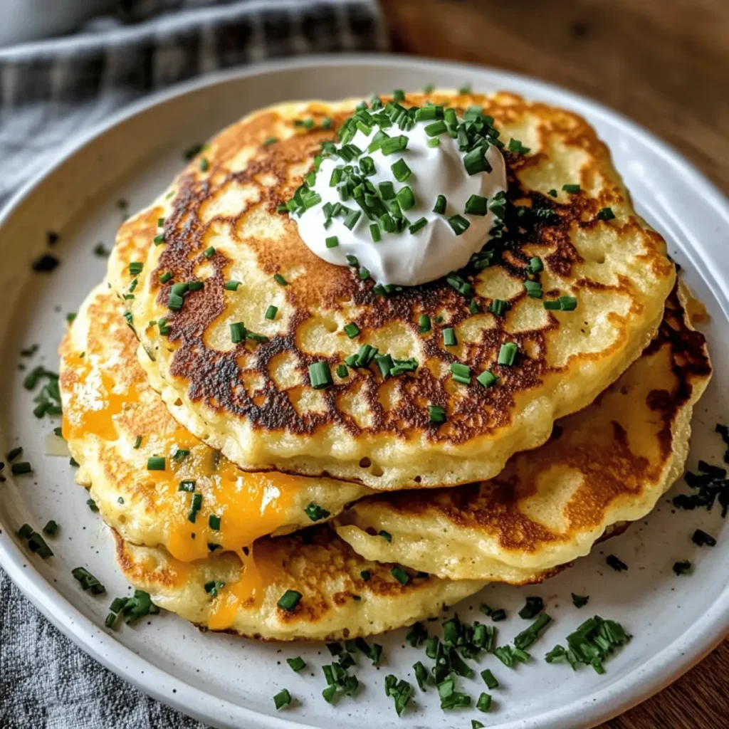 Cheese & Chive Pancakes
