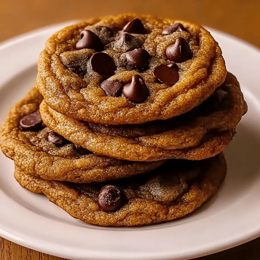 Irresistible Brown Butter Pumpkin Chocolate Chip Cookies
