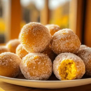 Delicious Baked Pumpkin Donut Holes