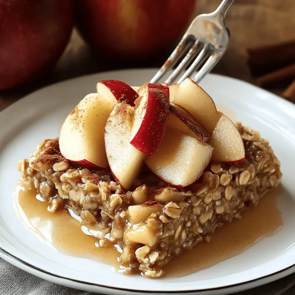 Cozy Amish-Style Apple and Cinnamon Baked Oatmeal Delight