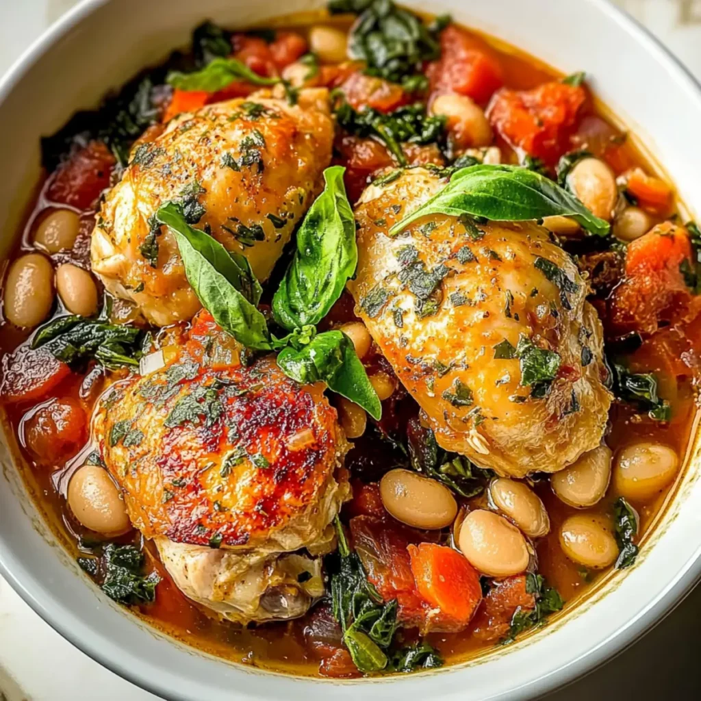 Tuscan Slow Cooker Chicken Stew