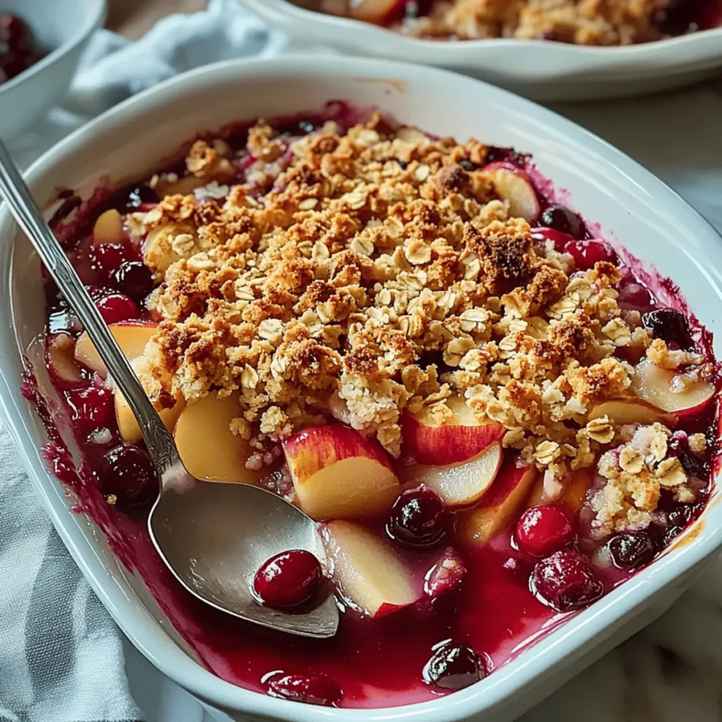 Apple Cranberry Crisp