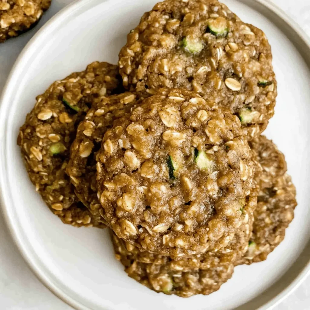 Healthy Zucchini Oatmeal Cookies