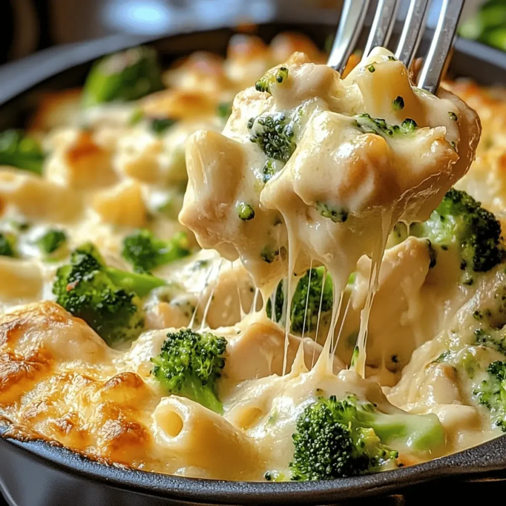 Chicken and Broccoli Alfredo Bake Recipe