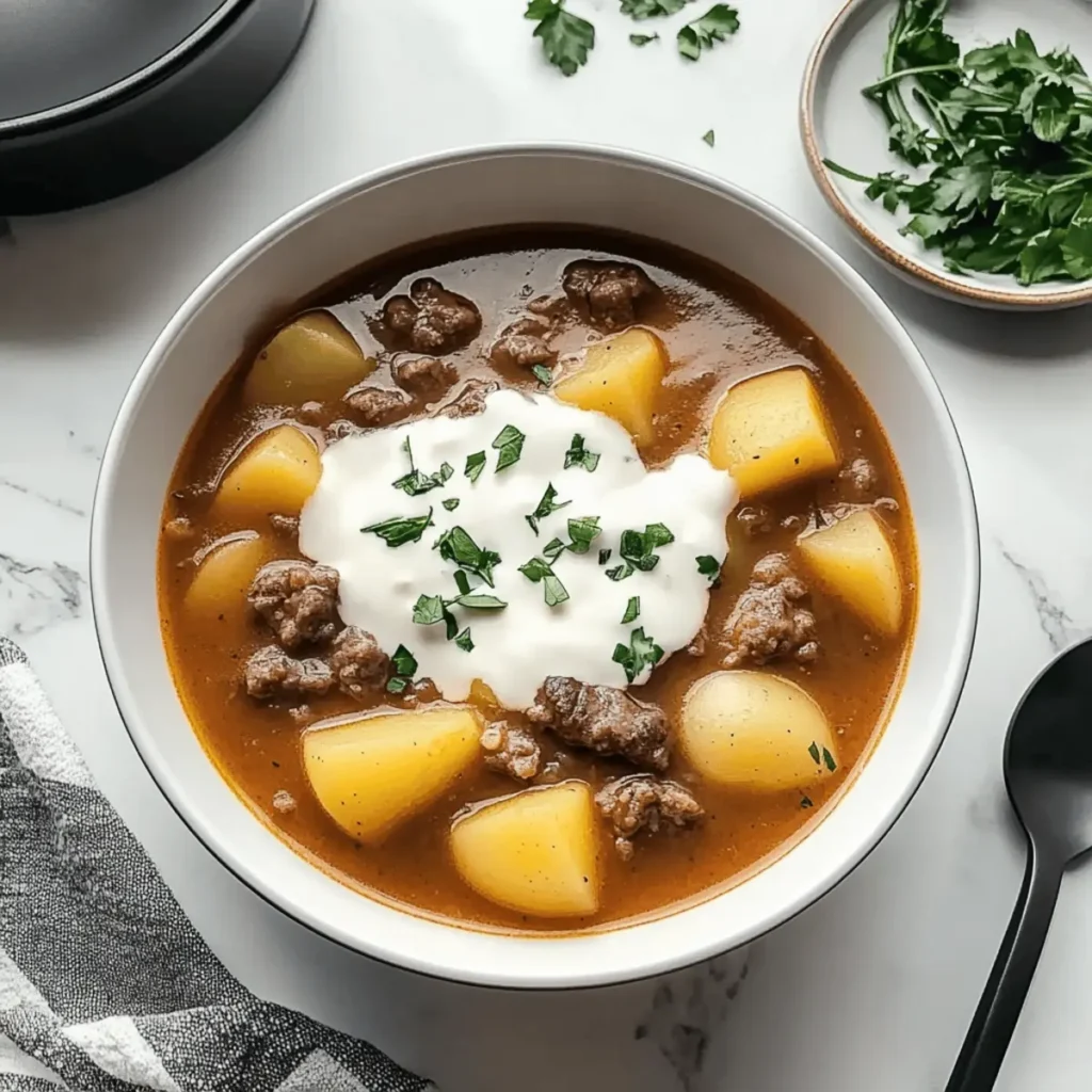 Hamburger Potato Soup