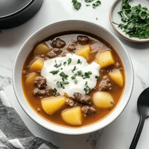 Hamburger Potato Soup