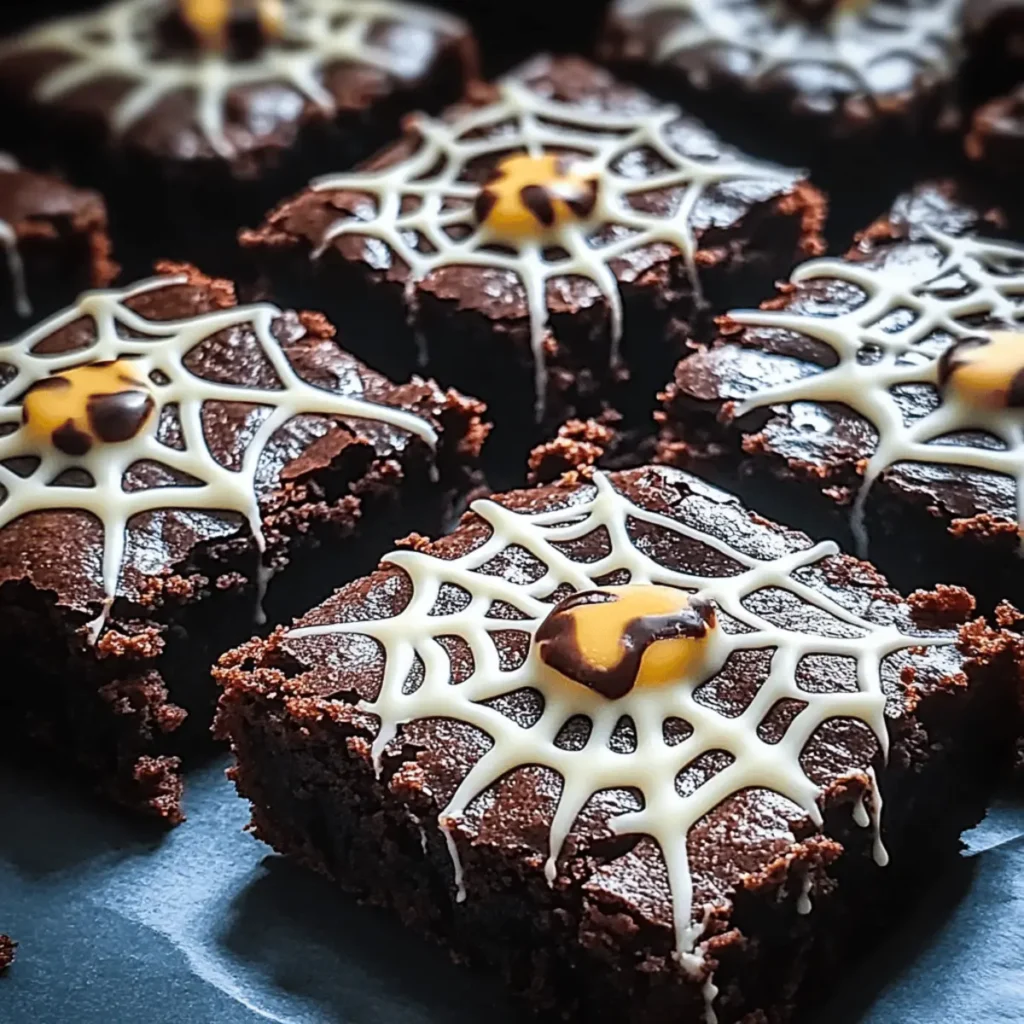 Spooky Spider Web Halloween Brownies Recipe to Wow Guests