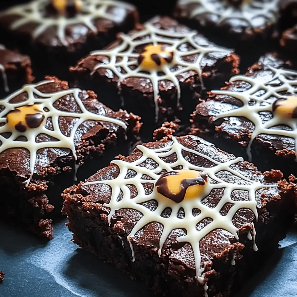 Spooky Spider Web Halloween Brownies Recipe to Wow Guests