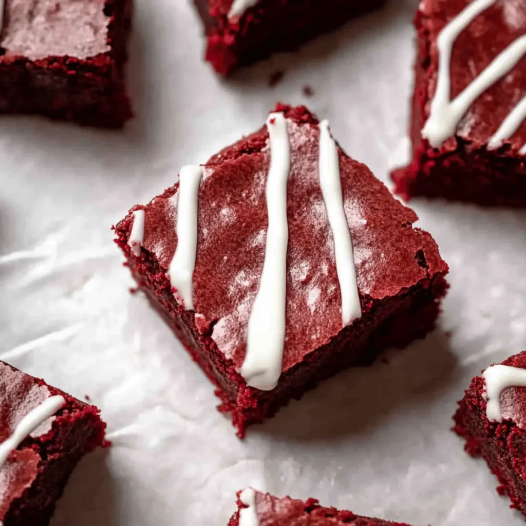 Fudgy Red Velvet Brownies