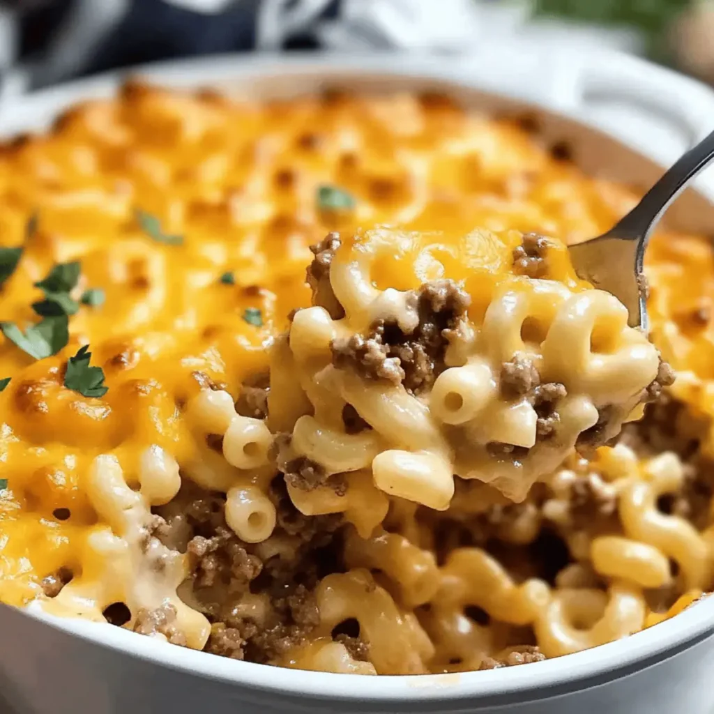 Hamburger Mac and Cheese Casserole