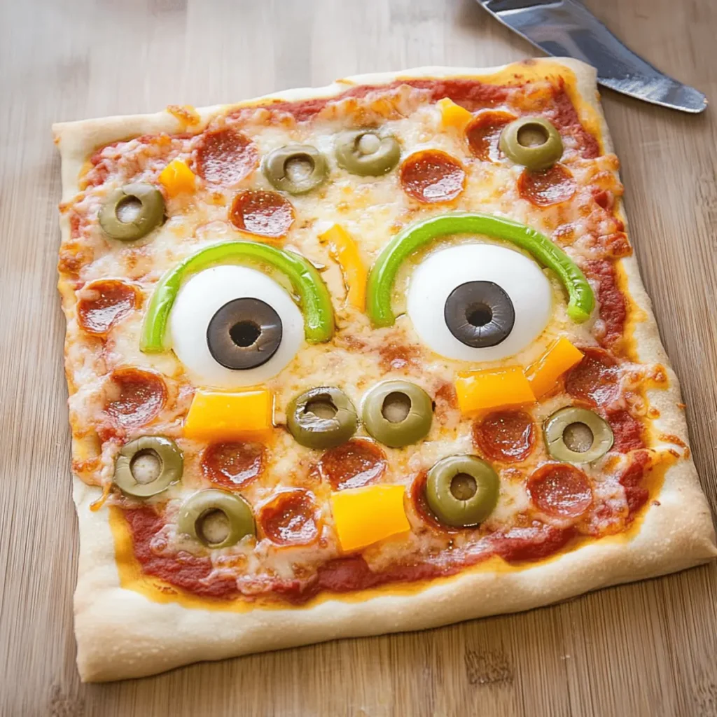 Monster Face Pizza