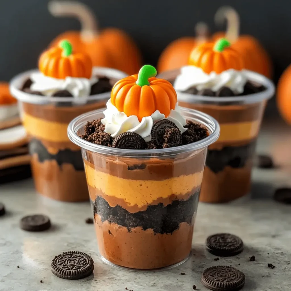 Pumpkin Patch Dirt Cups
