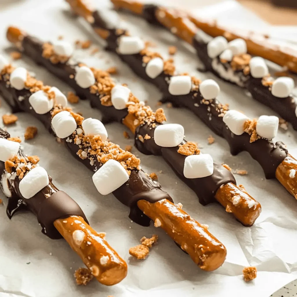 S’mores Pretzel Rods