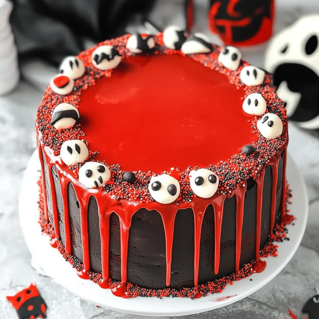 Spooky Halloween Marble Cake
