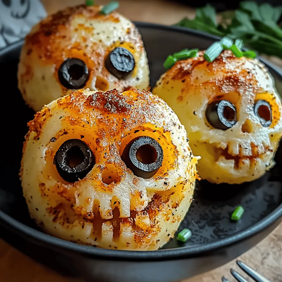 Spooky Skull Potatoes