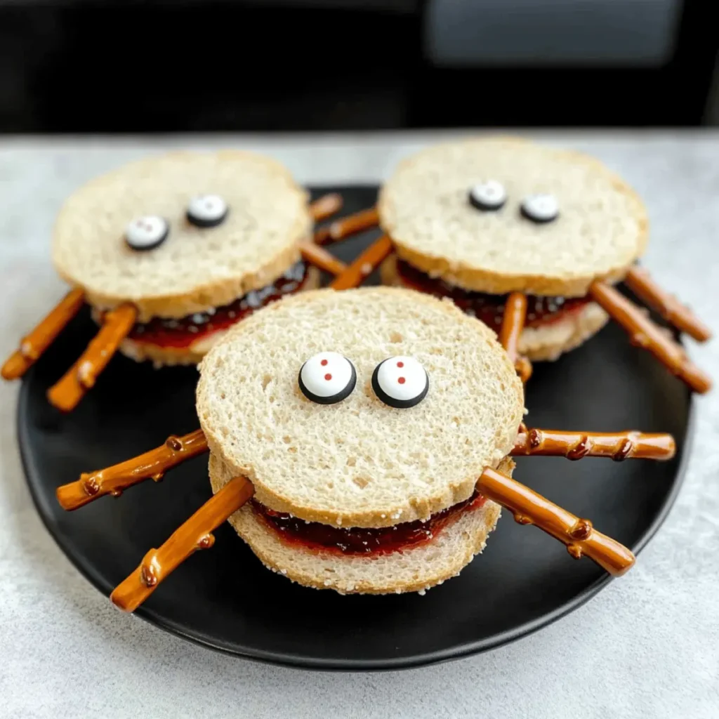 Spooky Spider Sandwiches