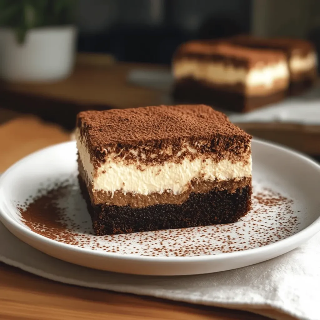 Tiramisu Brownies