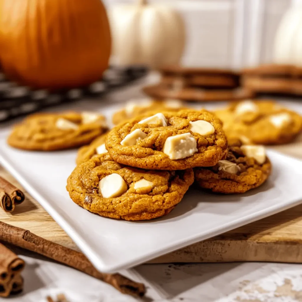 Pumpkin White Chocolate Chip Cookies: A Chewy Fall Treat