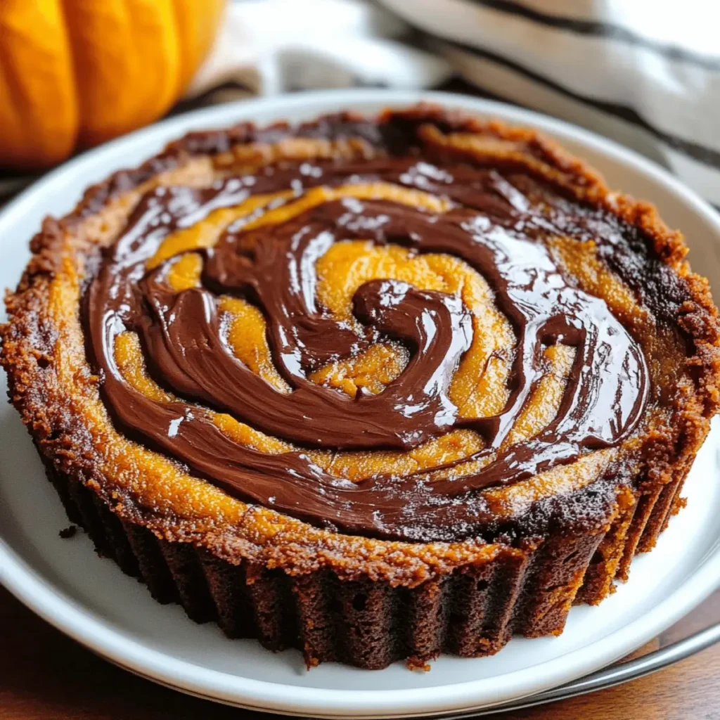 Pumpkin Nutella Swirl Cake