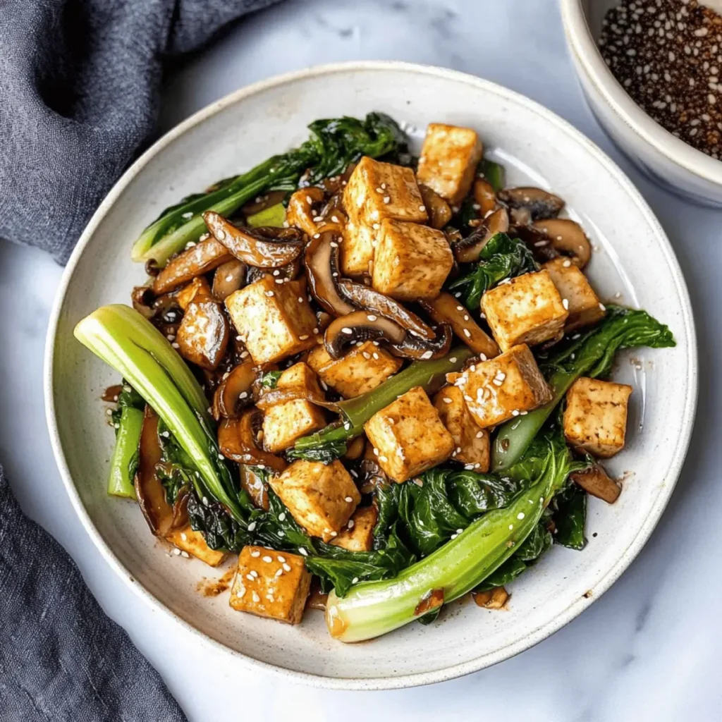 Tofu and Mushroom Stir Fry