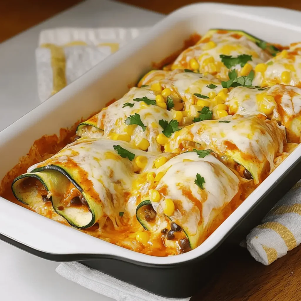 Zucchini Enchiladas: A Light and Cheesy Twist on Tradition
