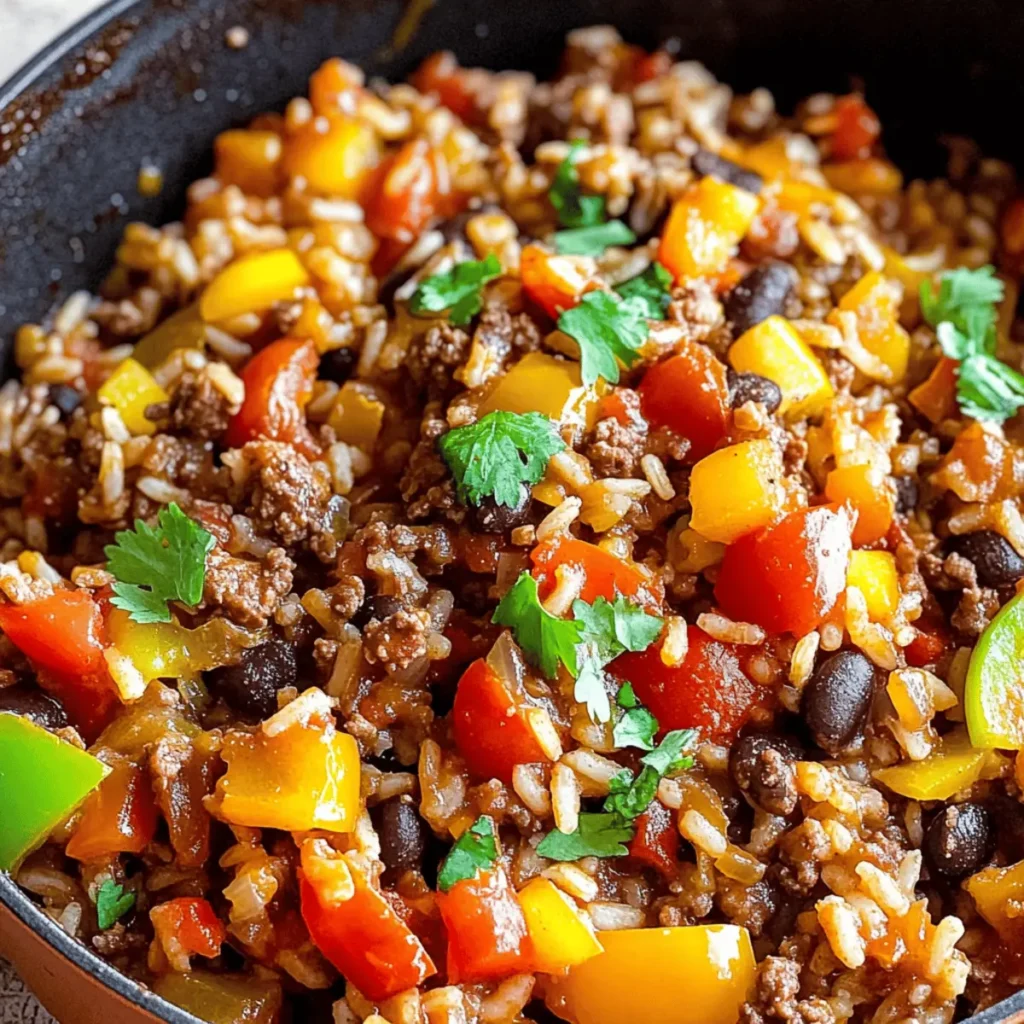 One Pot Mexican Beef Rice Skillet: A Flavorful Family Feast