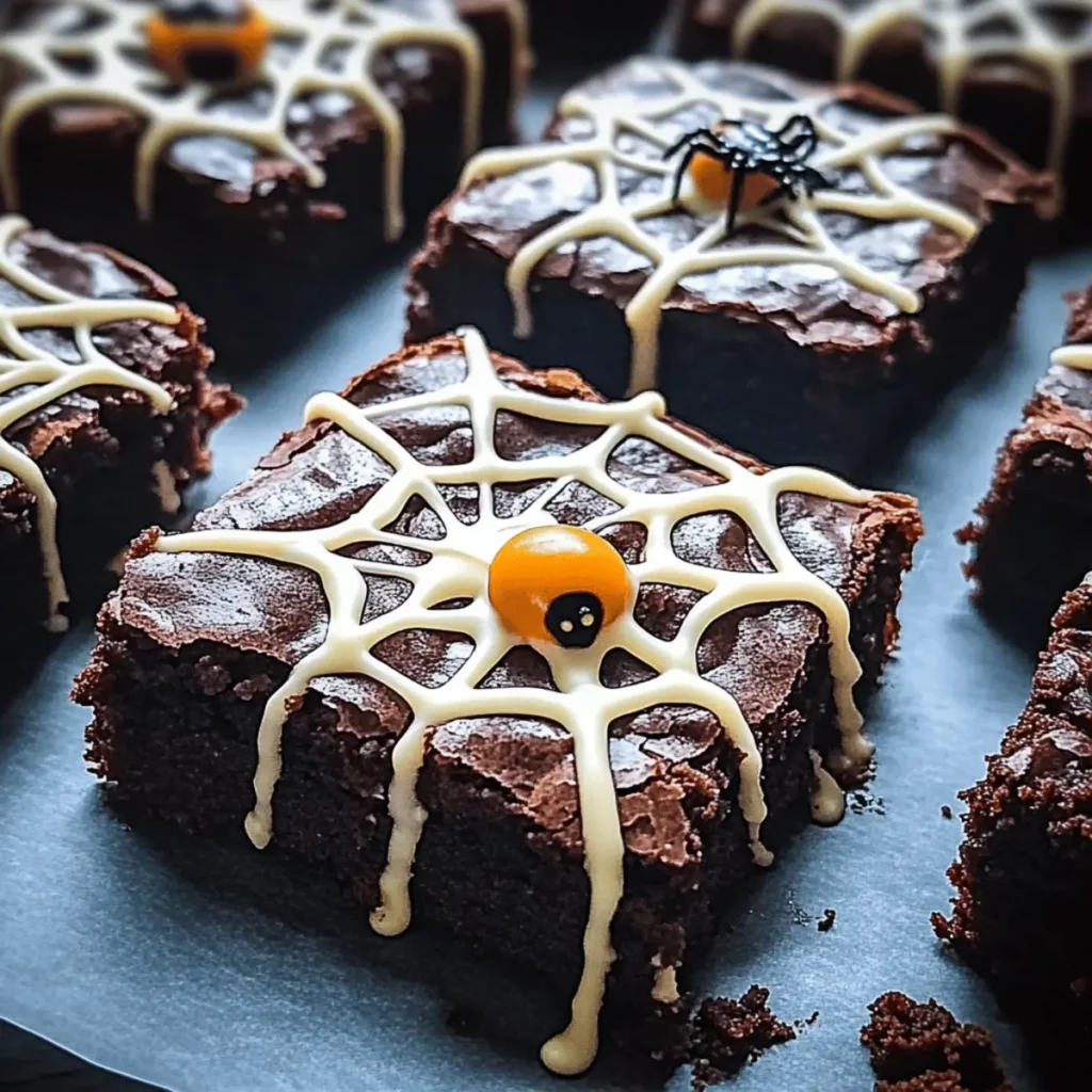Spooky Spider Web Halloween Brownies Recipe to Wow Guests