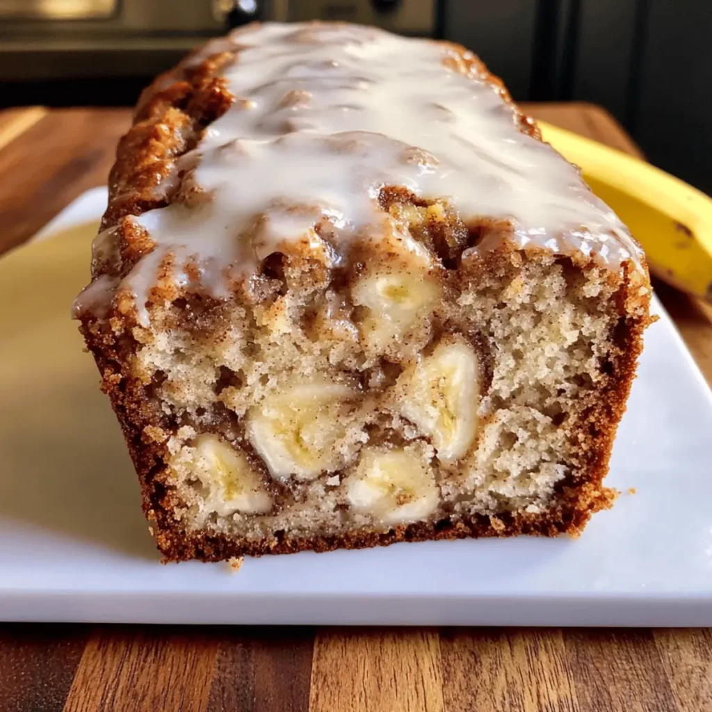 Cinnamon Roll Banana Bread