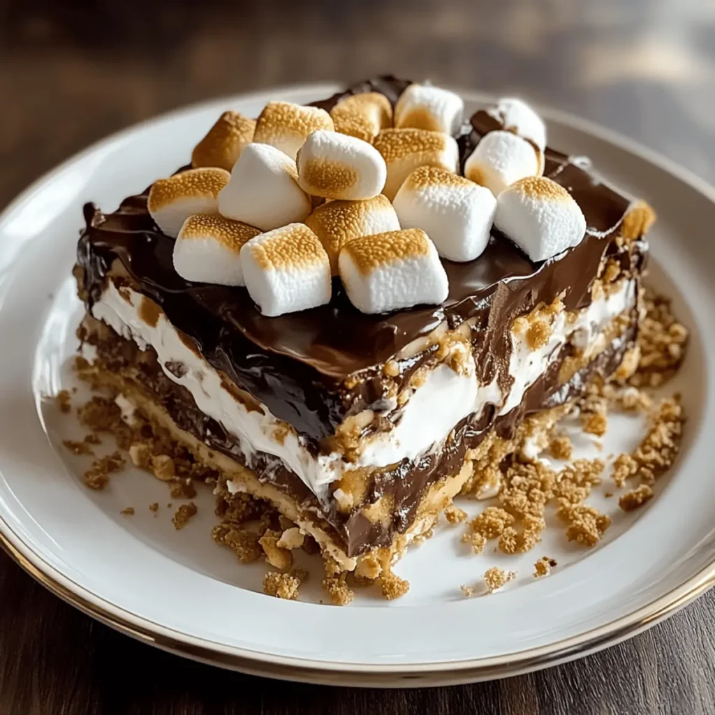 Decadent No-Bake S’mores Lasagna for Sweet Nostalgic Nights