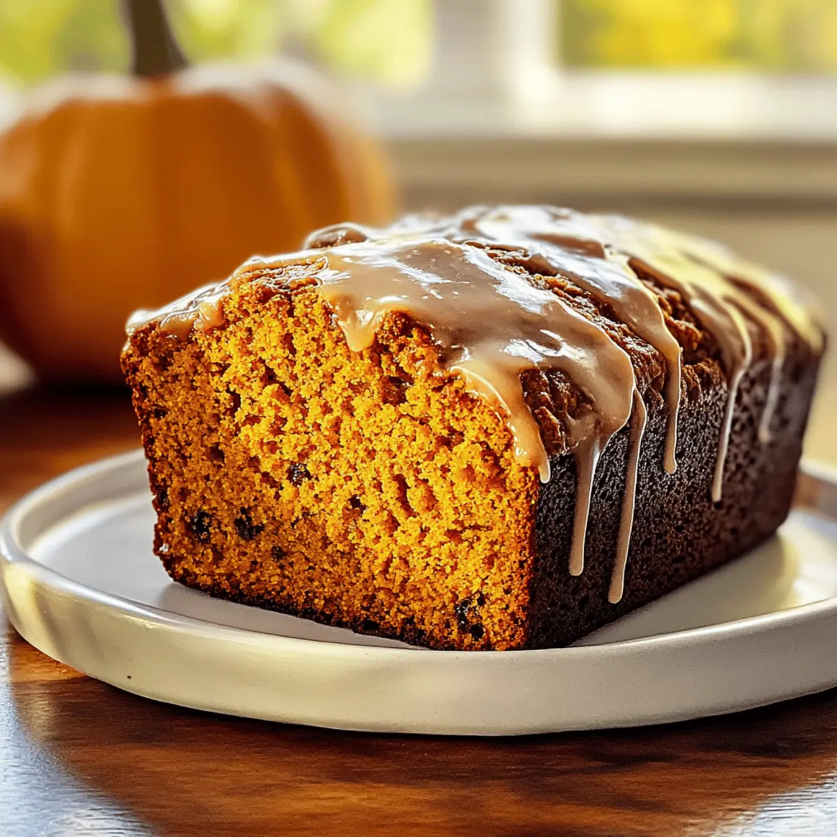 Delicious Pumpkin Bread with Maple Glaze