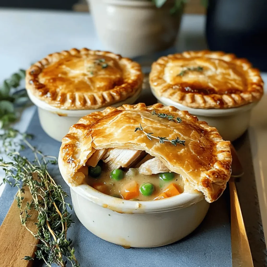 Creamy Turkey Pot Mini Pies for Cozy Nights In