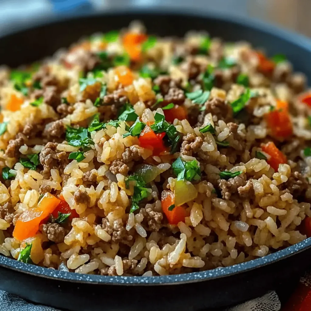 Dirty Rice with Ground Beef