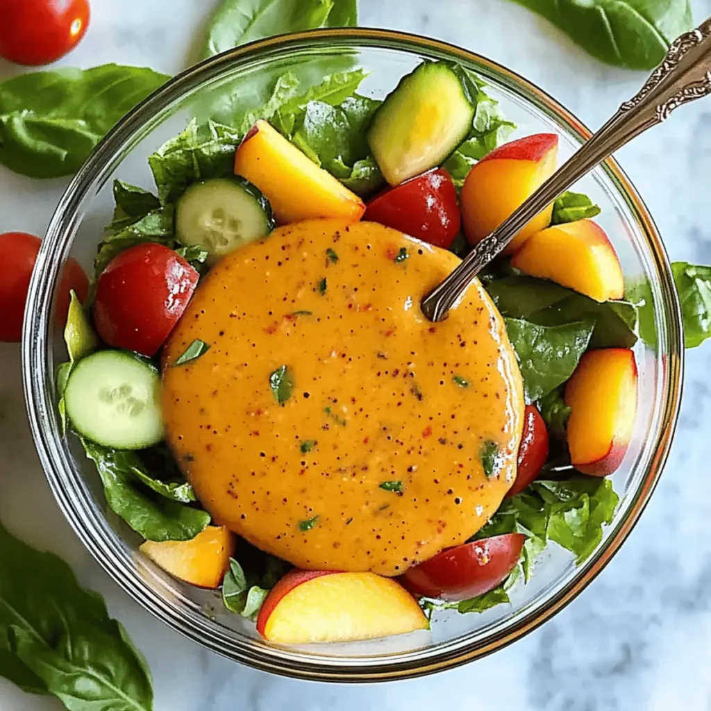 Peach Honey Dijon Balsamic Vinaigrette