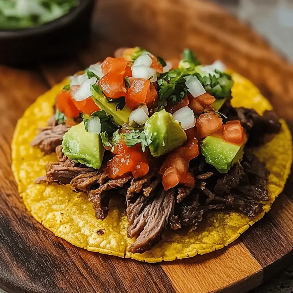 Mexican Tostadas de Carne Asada
