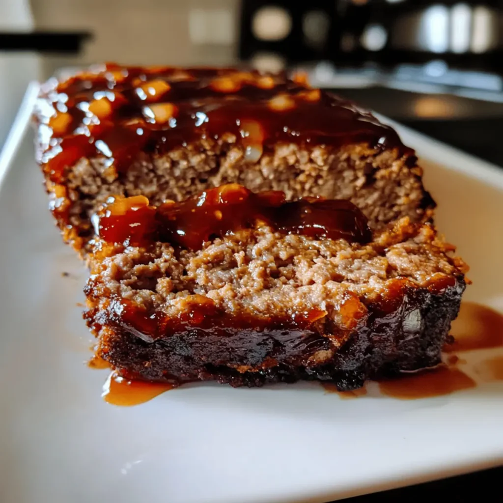 Irresistible Vintage Meatloaf with Sweet & Spicy Glaze
