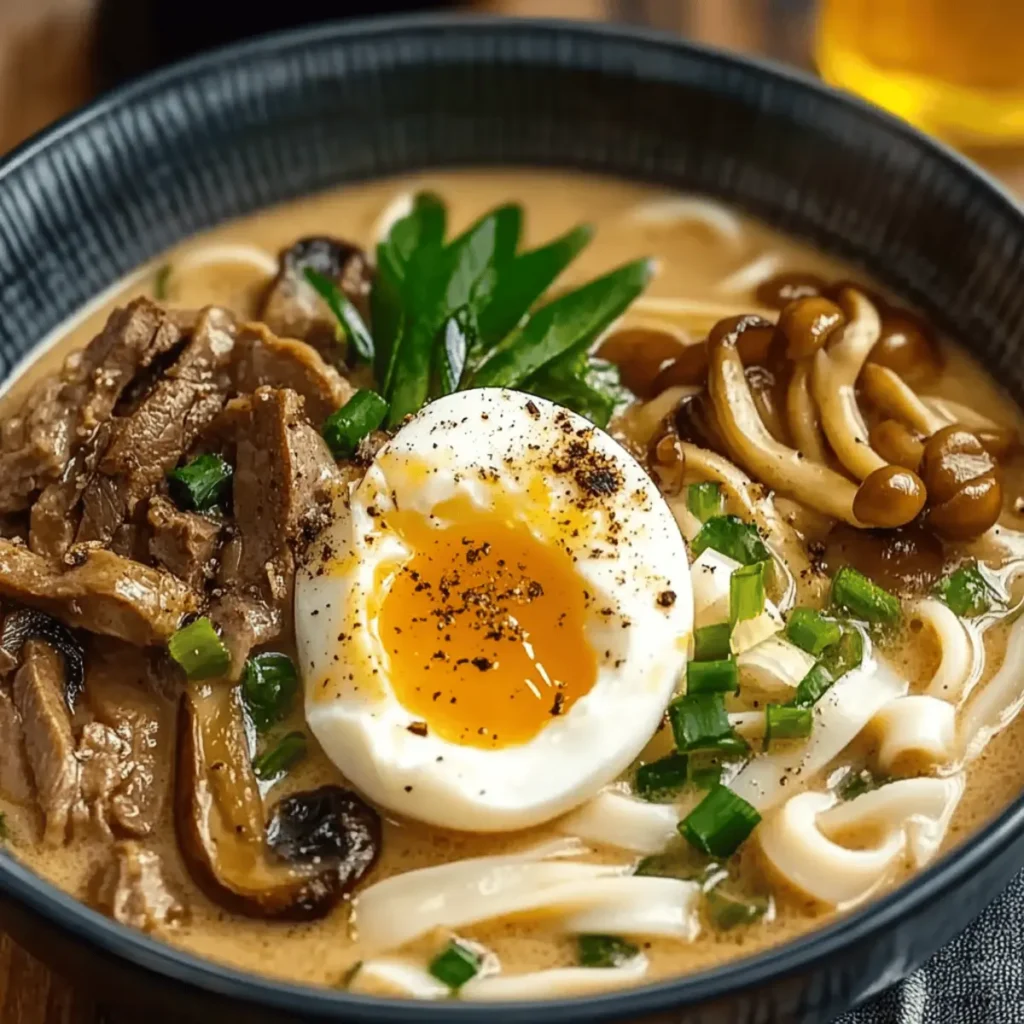 Creamy Miso Udon Soup