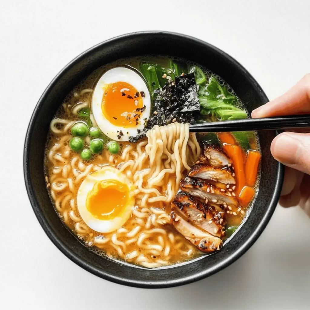 Healthy Miso Ramen with Chicken